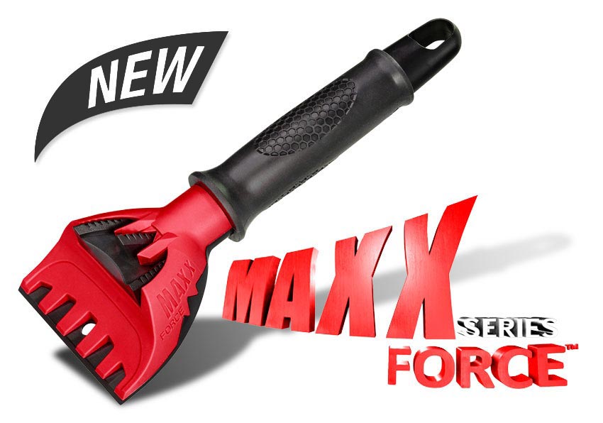 MAXX-Force Series Ice Scraper with New icon and logo